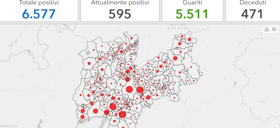 Coronavirus in Trentino, diversi positivi tra Valsugana, valle di Cembra e Rotaliana